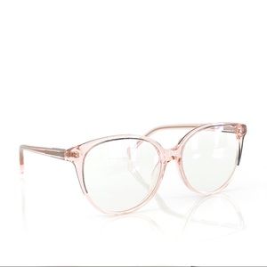 Zenni 662819 Translucent-Pink Acetate Glasses